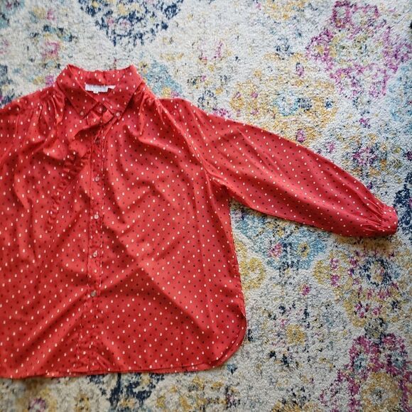 Vintage polka dot blouse - Picture 6 of 16